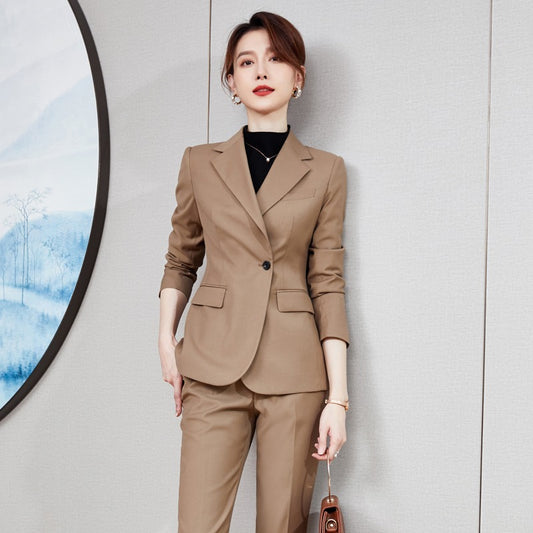 Winter Thickened Women's Suit Set for Work
